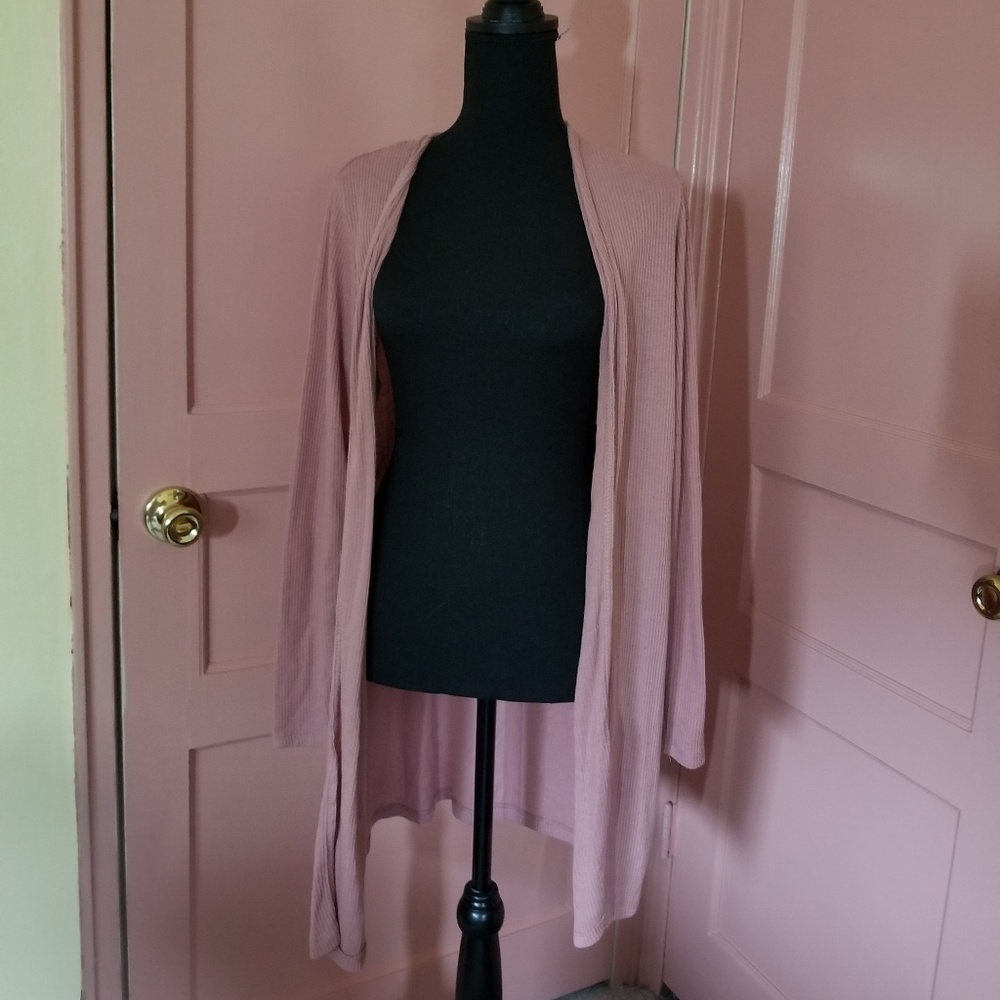 Fashion Nova Long Cardigan Mauve